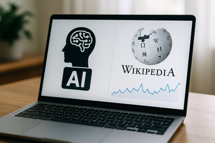 Wpływ sztucznej inteligencji na popularność artykułów na Wikipedii