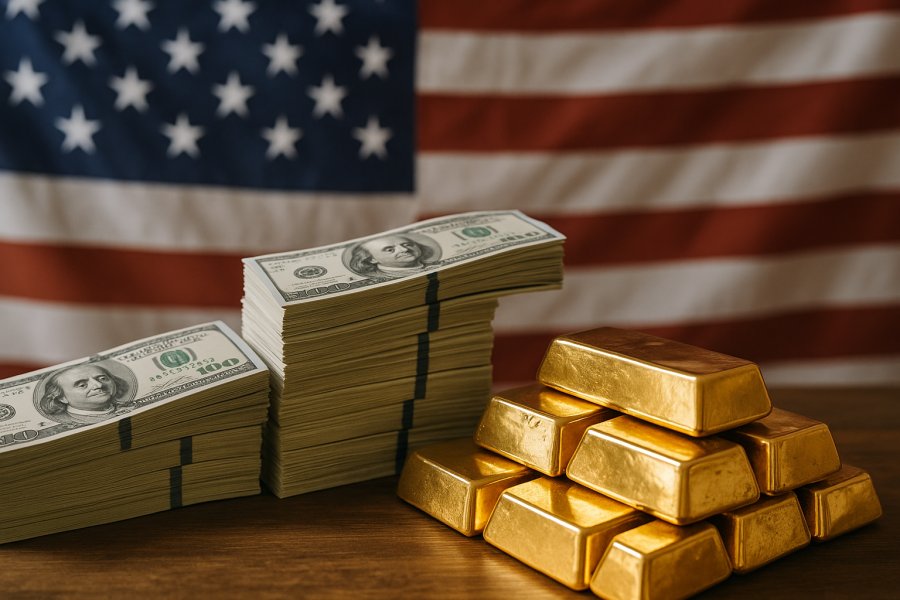 Rosnący dług USA przyczyną wzrostu cen złota
